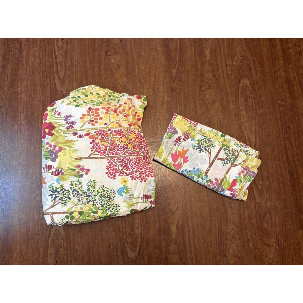 Pottery Barn Woodland Duvet Cover Full Paint By Numbers Organic Cotton Cottage